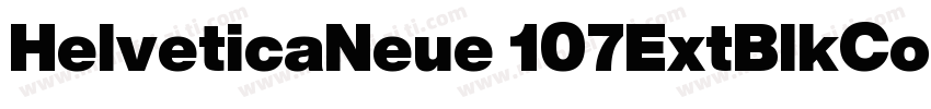 HelveticaNeue 107ExtBlkCond字体转换
